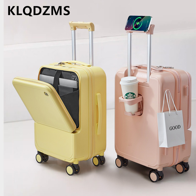 Front Opening Laptop Luggage 24 Inch - KLQDZMS กรอบอลูมิเนียมกระเป๋าเดินทาง 20 นิ้วเปิดด้านหน้าแล็ปท็อป Boarding Case