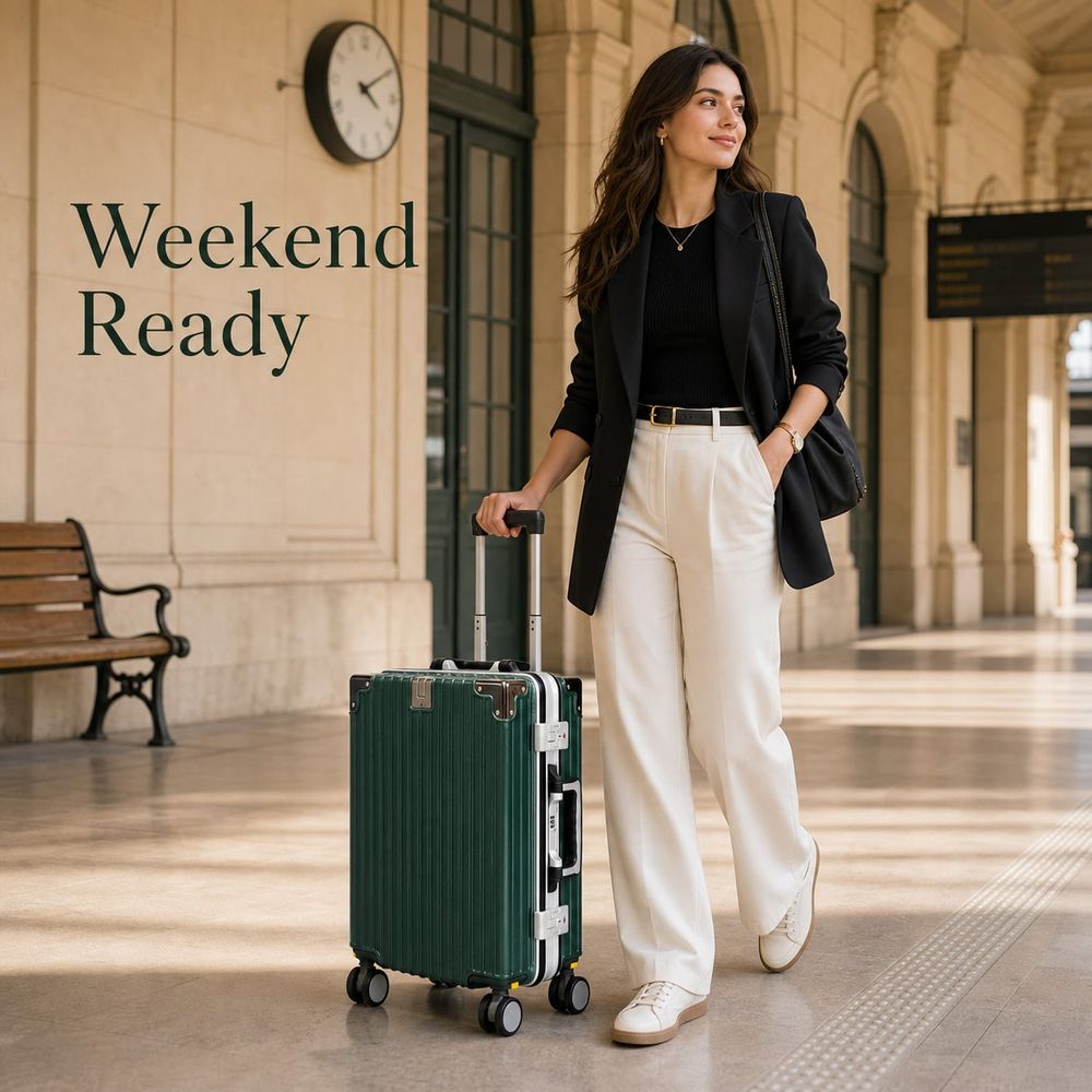Aluminum Frame Carry On Luggage - กระเป๋าเดินทางแบบถือขึ้นเครื่องที่ได้รับการอนุมัติจากสายการบิน, กระเป๋าเดินทางเปลือกแข็ง PC พร้อมโครงอะลูมิเนียม, ล้อหมุน, ที่วางแก้วในตัว,