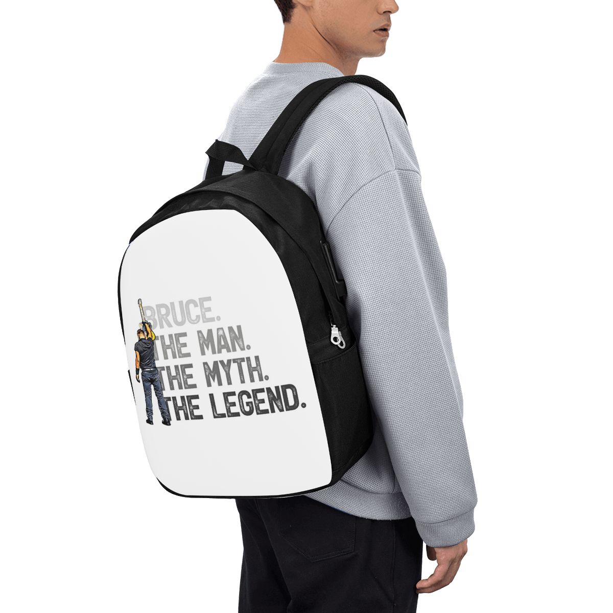 Travel Bags - บรูซ สปริงส์ทีนกระเป๋าเป้สะพายหลังกระเป๋าใส่โน๊ตบุ๊คสำหรับเดินทางคอมพิวเตอร์กระเป๋านักเรียนวิทยาลัยกระเป๋าใส่แล็ปท็อปกระเป๋าสะพายสำหรับผู้ชายผู้หญิง