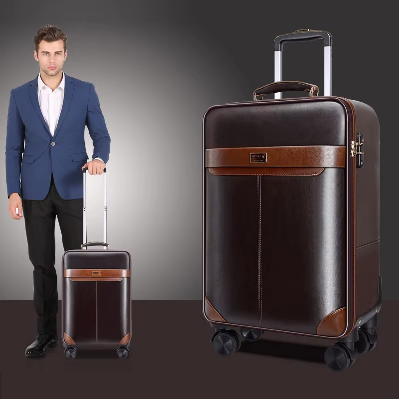 Spinner Wheel Rolling Suitcase 20 Inch - พรีเมี่ยมหนัง Rolling ชุดกระเป๋าเดินทาง Spinner 24 นิ้ว