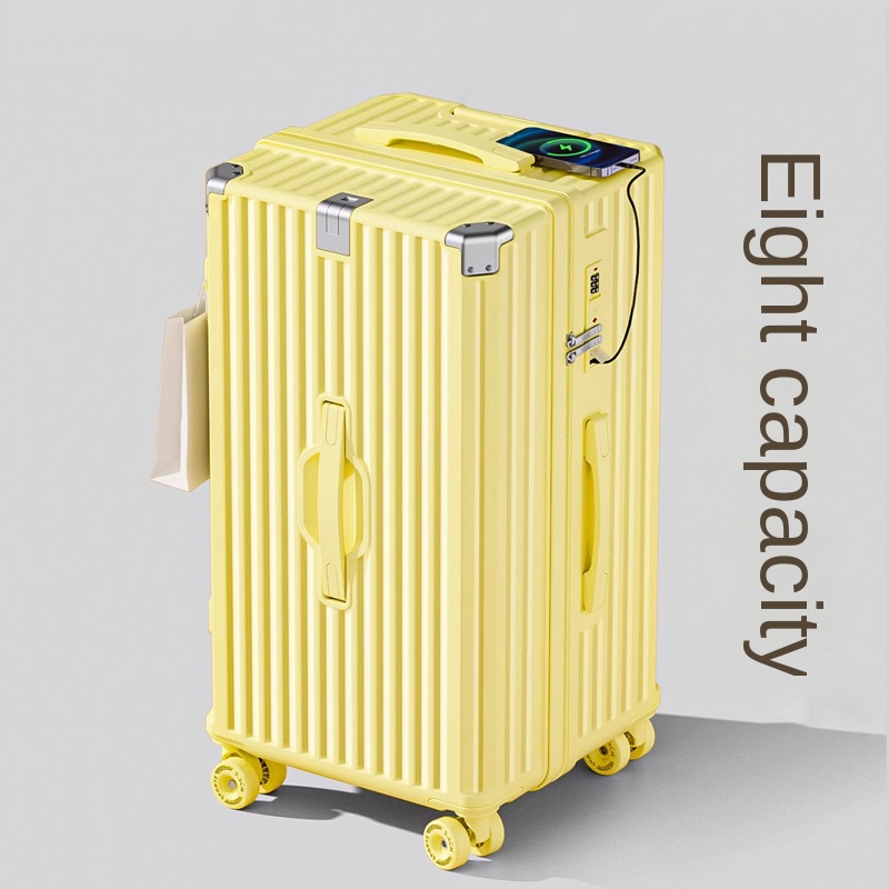 Spinner Wheel Rolling Suitcase 20 Inch - กระเป๋าเดินทางขนาดใหญ่ 30/32 นิ้ว แบบมัลติฟังก์ชันสำหรับนักเรียน พร้อมล้อกันกระแทก ทนทาน