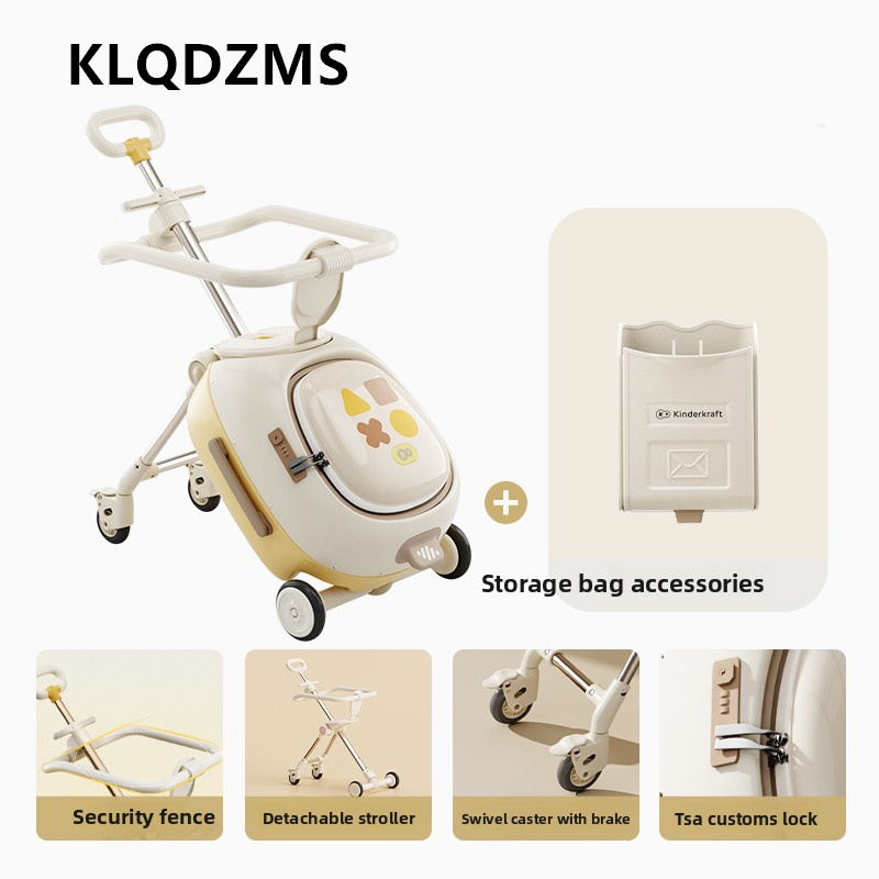 Spinner Wheel Rolling Suitcase 20 Inch - กระเป๋าเดินทางเด็กแบบล้อลาก KLQDZMS ABS+PC ขนาด 20 นิ้ว
