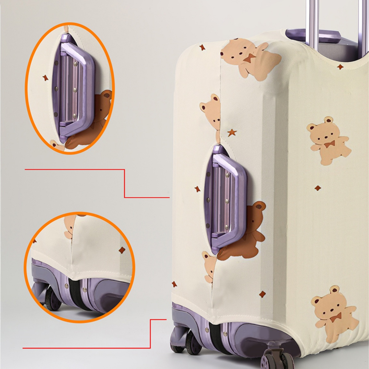 ผ้าคลุมกระเป๋าเดินทางยืดหยุ่นก - Waterproof Suitcase Cover Protector บทวิจารณ์และราคา