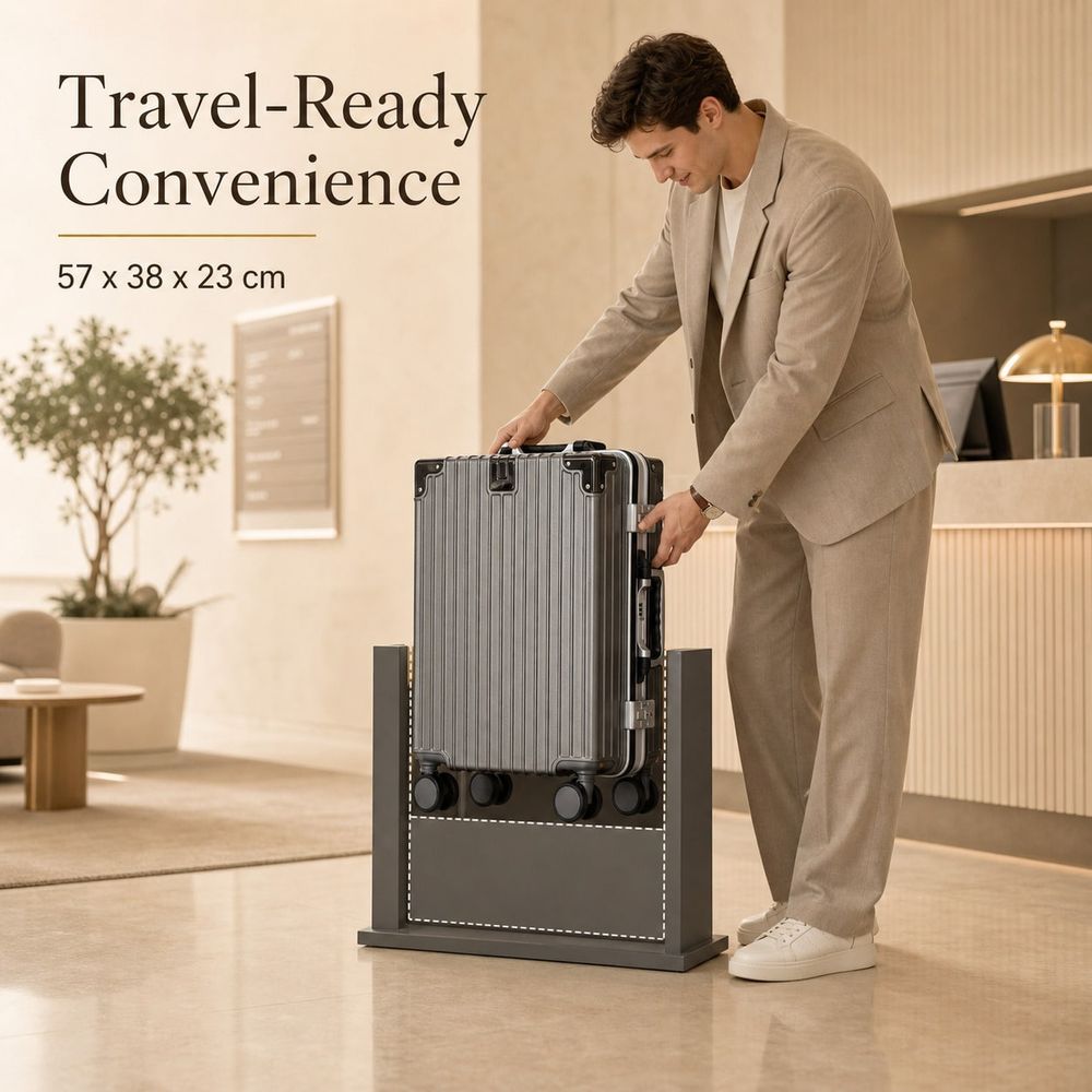 กระเป๋าเดินทางแบบถือขึ้นเครื่อ - Aluminum Frame Carry On Luggage บทวิจารณ์และราคา