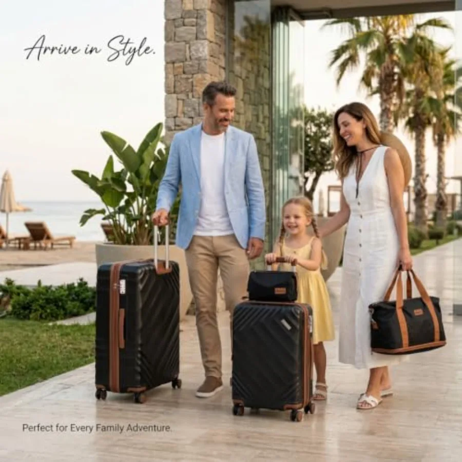 ชุดกระเป๋าเดินทางแบบแข็ง 5 ชิ้ - Expandable Hard Shell Luggage Set บทวิจารณ์และราคา