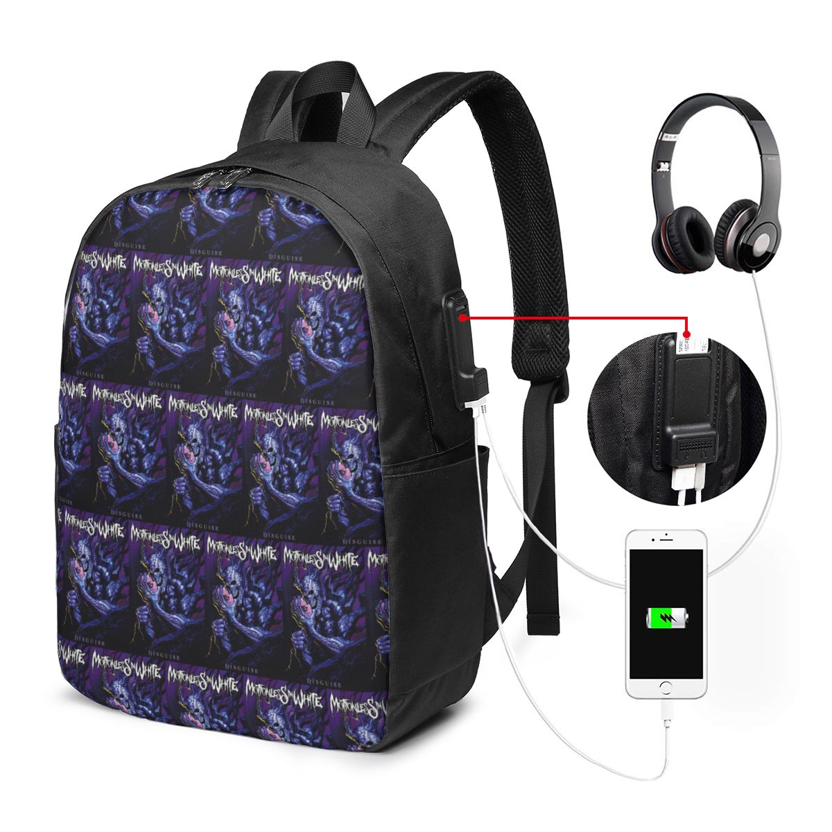 กระเป๋าเป้สะพายหลังสีขาว Motio - Travel Bags บทวิจารณ์และราคา