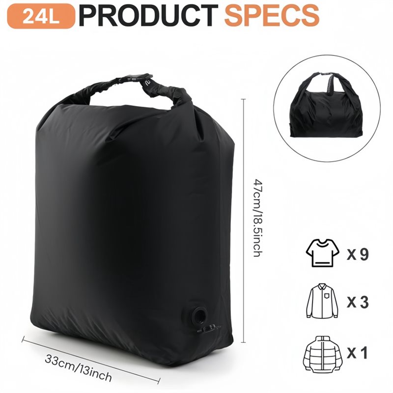 A25F-Reusables Clothes Organiz - Foldable Rolling Luggage Bag บทวิจารณ์และราคา