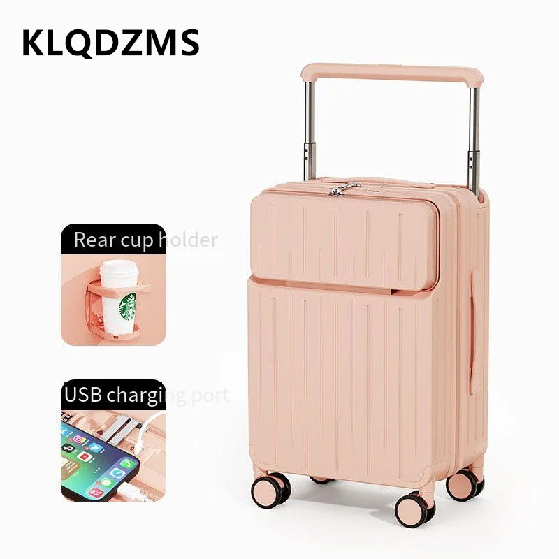 KLQDZMS กระเป๋าเดินทางแบบเปิดด - Front Opening Laptop Luggage 24 Inch บทวิจารณ์และราคา