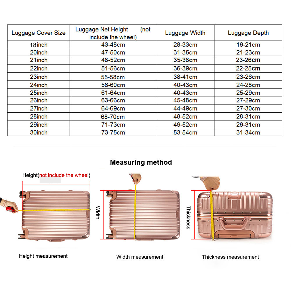 โปร่งใส PVC กระเป๋าเดินทางกันน - Luggage Protective Cover Transparent บทวิจารณ์และราคา