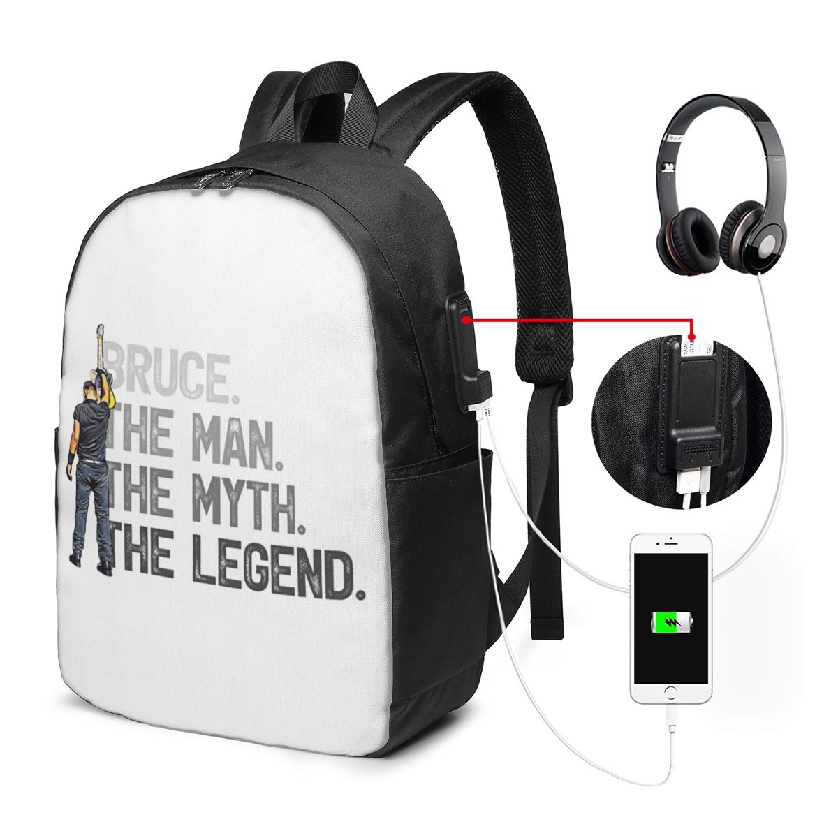 บรูซ สปริงส์ทีนกระเป๋าเป้สะพาย - Travel Bags บทวิจารณ์และราคา