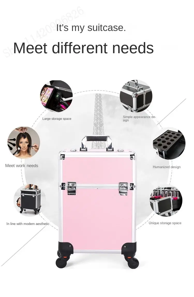 กระเป๋าเครื่องสำอางแบบมีล้อลาก - Luggage บทวิจารณ์และราคา