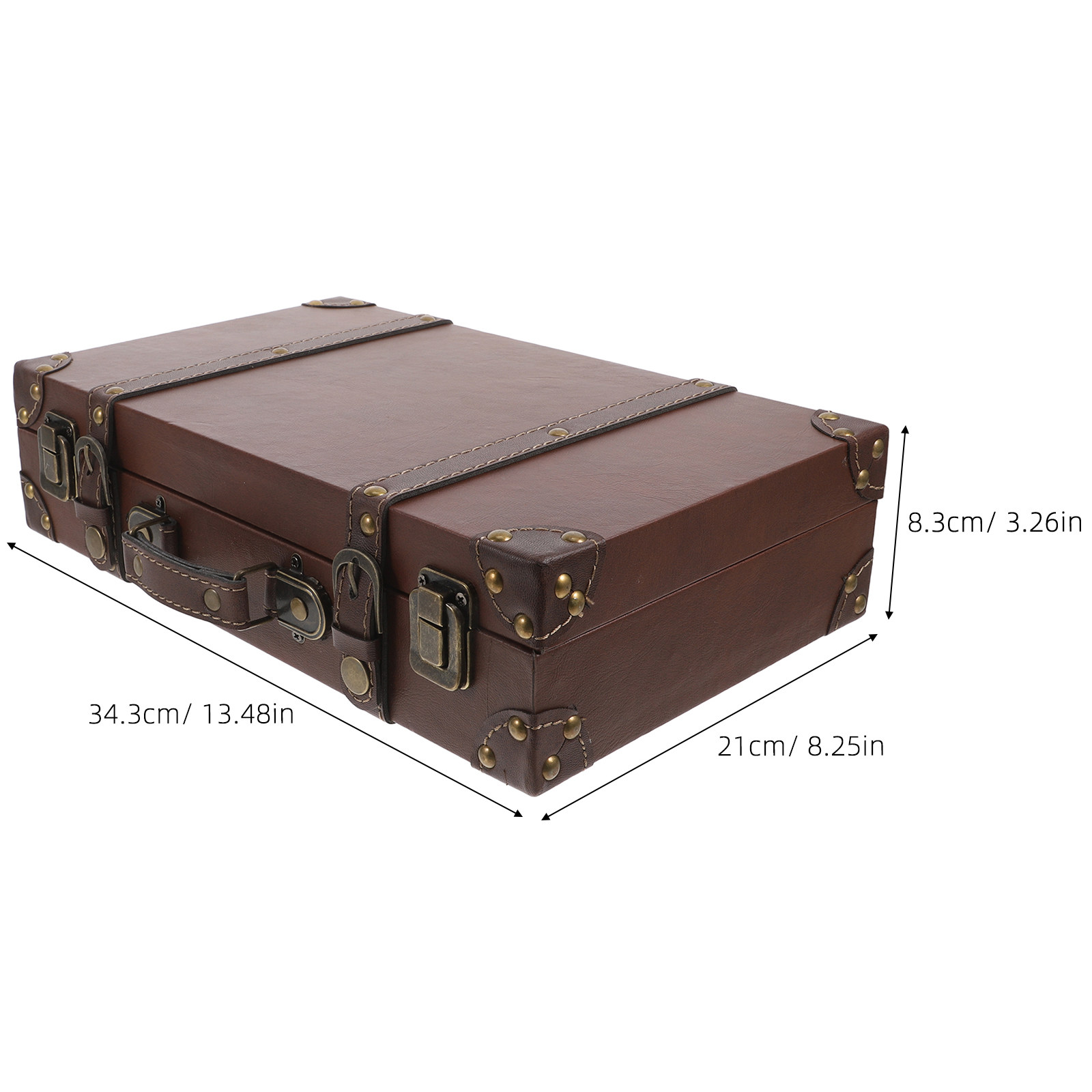 กล่องโชว์กระเป๋าเดินทางสไตล์วิ - Retro Vintage Trunk Suitcase บทวิจารณ์และราคา