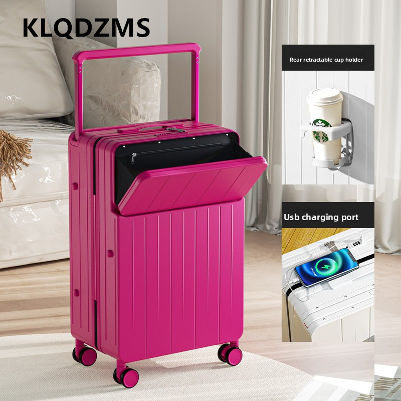 กระเป๋าเดินทางอเนกประสงค์ KLQD - Front Opening Laptop Luggage 24 Inch บทวิจารณ์และราคา