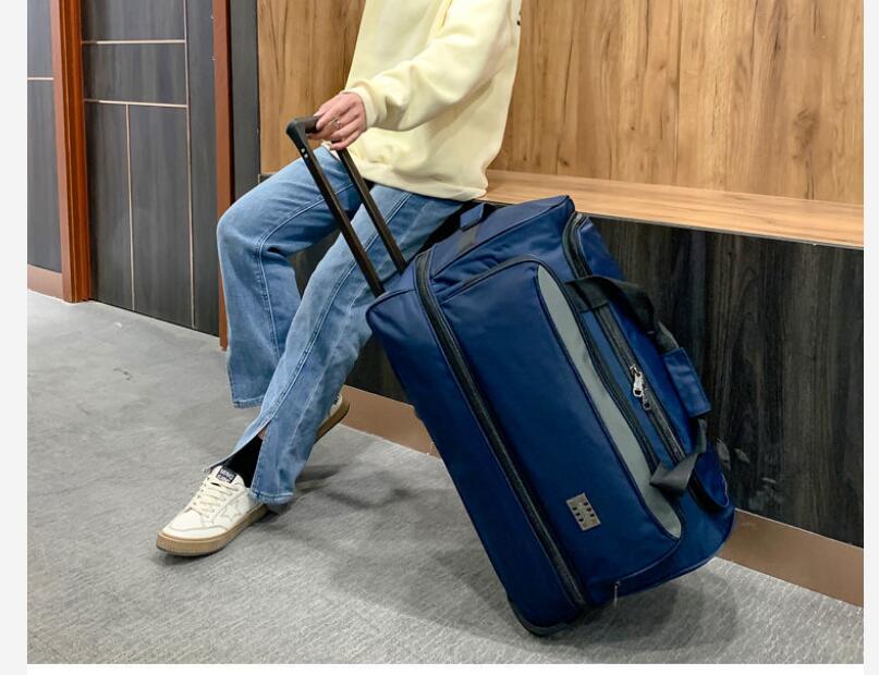 22 นิ้วกระเป๋าถือกระเป๋าเดินทา - Foldable Rolling Luggage Bag บทวิจารณ์และราคา