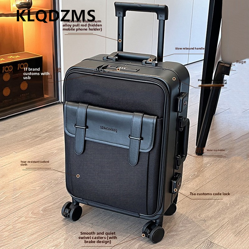 กระเป๋าเดินทางผ้าอ๊อกซ์ฟอร์ด K - Spinner Wheel Rolling Suitcase 20 Inch บทวิจารณ์และราคา