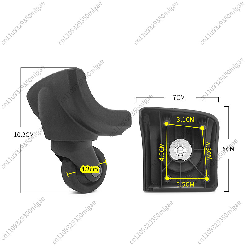 ล้อเปลี่ยนกระเป๋าเดินทาง ZD244 - Silent Replacement Luggage Wheels บทวิจารณ์และราคา