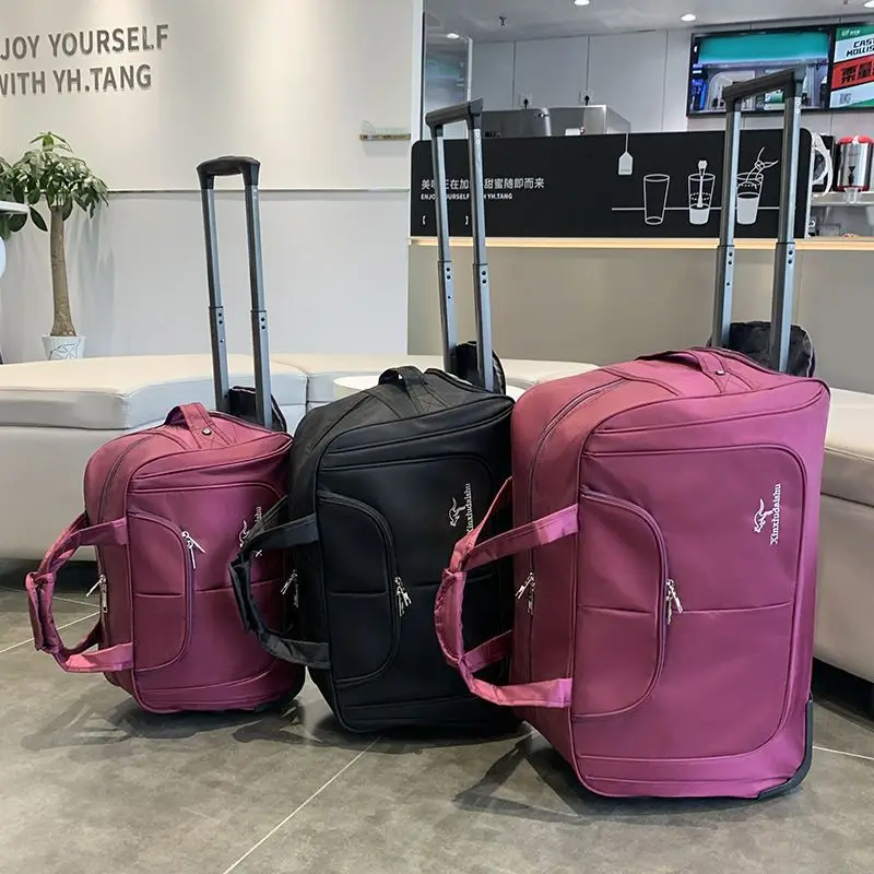 กระเป๋ากระเป๋ารถเข็นกระเป๋าเดิ - Foldable Rolling Luggage Bag บทวิจารณ์และราคา