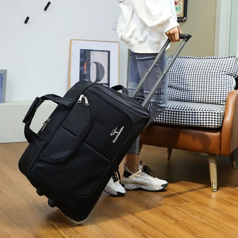 กระเป๋ากระเป๋ารถเข็นกระเป๋าเดิ - Foldable Rolling Luggage Bag บทวิจารณ์และราคา