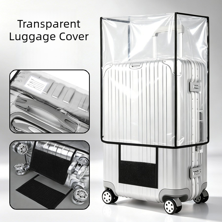 ผ้าคลุมกระเป๋าเดินทาง PVC ใส ก - Luggage Protective Cover Transparent บทวิจารณ์และราคา
