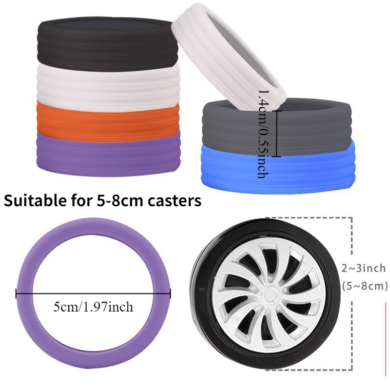 ปลอกยางล้อกระเป๋าเดินทางแบบเงี - Silent Replacement Luggage Wheels บทวิจารณ์และราคา