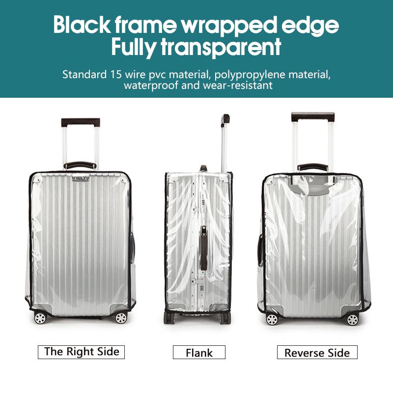 ปลอกคลุมกระเป๋าเดินทางแบบใส กั - Luggage Protective Cover Transparent บทวิจารณ์และราคา