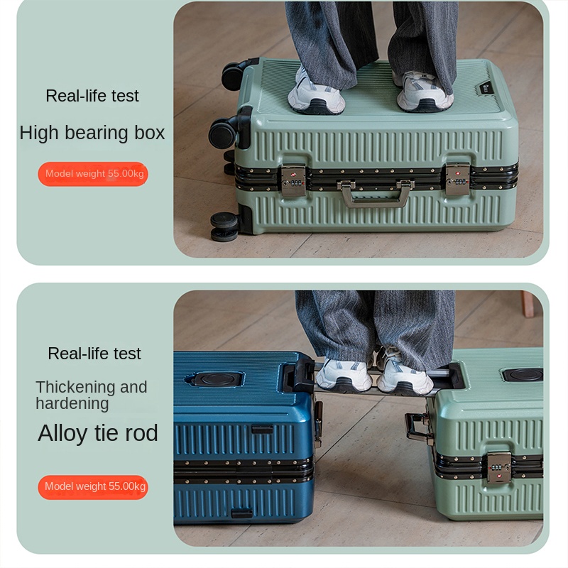 กระเป๋าเดินทางอลูมิเนียมแบบมีร - Spinner Wheel Rolling Suitcase 20 Inch บทวิจารณ์และราคา