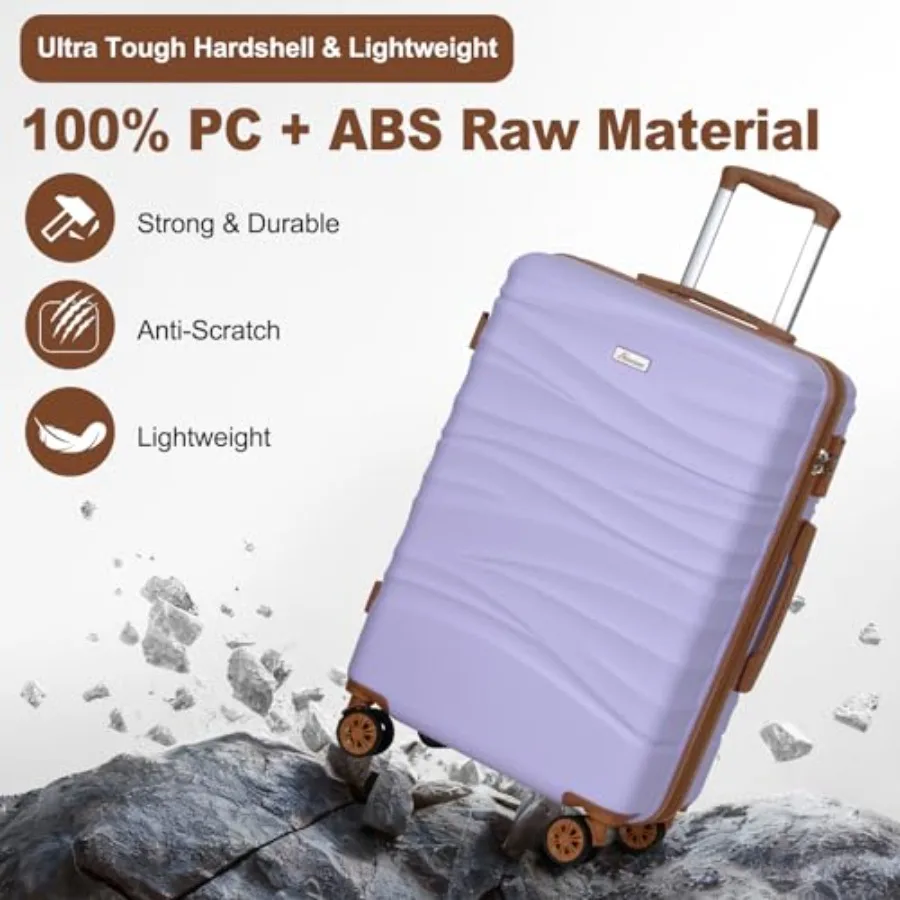 ชุดกระเป๋าเดินทางแบบขยายได้ 3  - Expandable Hard Shell Luggage Set บทวิจารณ์และราคา