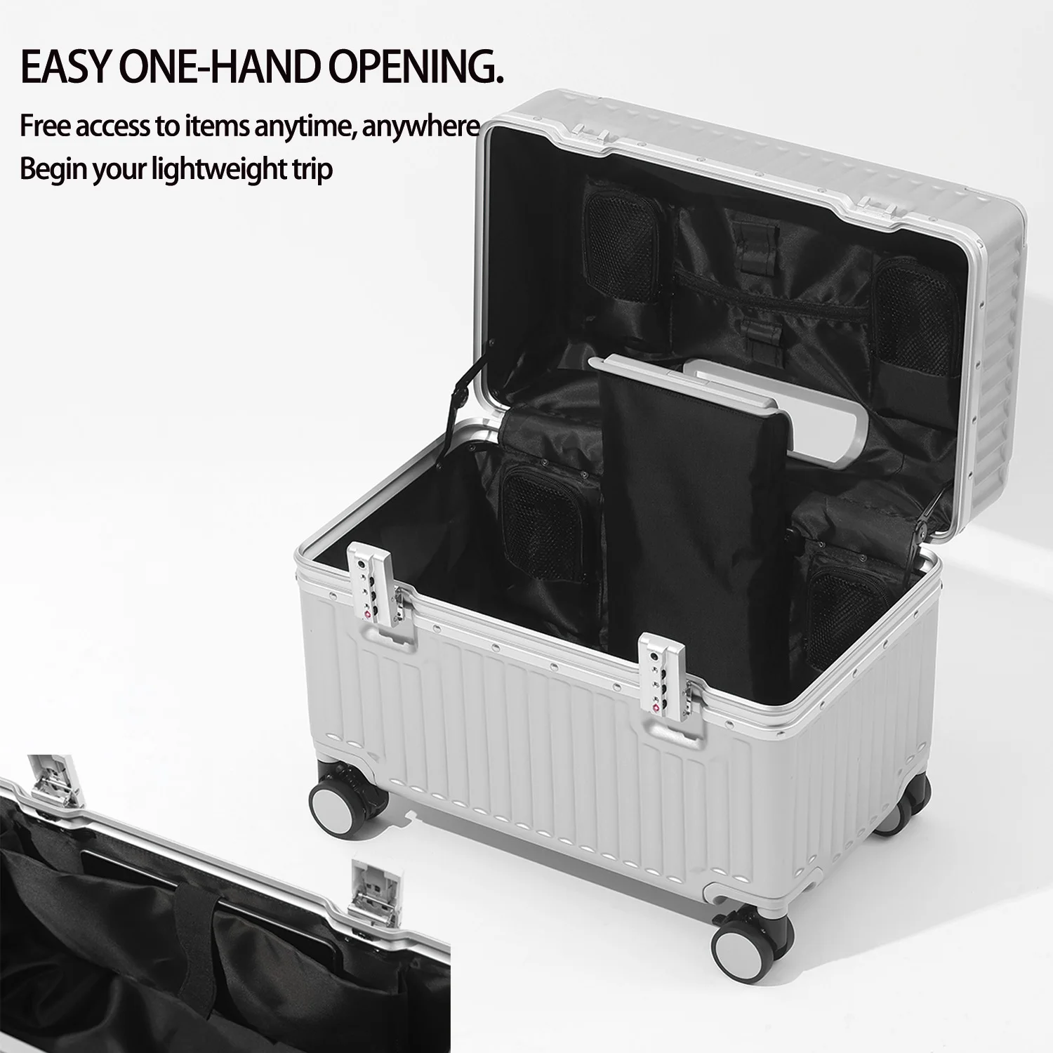 กระเป๋าเดินทางโครงอะลูมิเนียมข - Aluminum Frame Carry On Luggage บทวิจารณ์และราคา