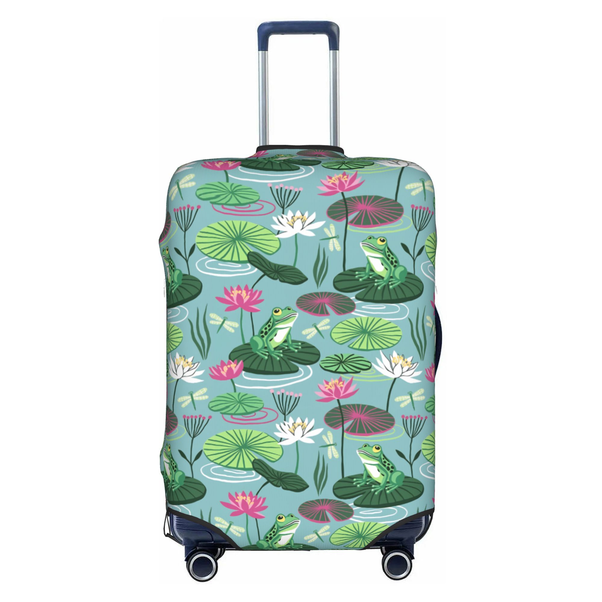 ฝาครอบกระเป๋าเดินทางลายกบและดอ - Waterproof Suitcase Cover Protector บทวิจารณ์และราคา