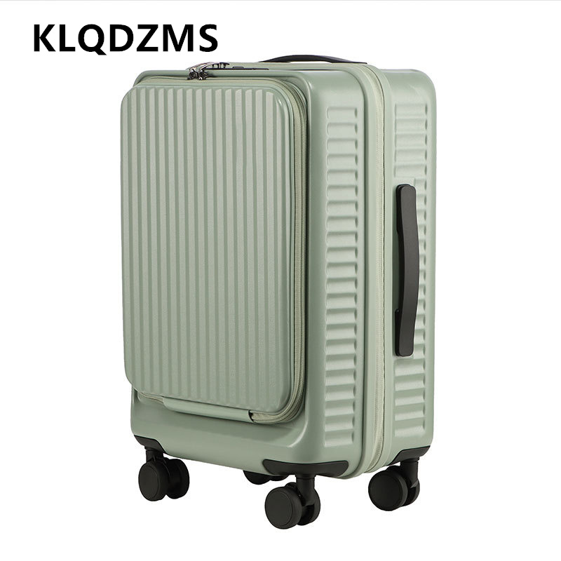 กระเป๋าเดินทางแบบมีล้อ KLQDZMS - Front Opening Laptop Luggage 24 Inch บทวิจารณ์และราคา